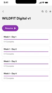 WILDFIT Digital screenshot 1