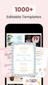 Birthday Invitation Maker ۬ screenshot 2