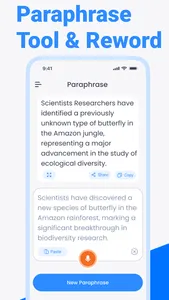Paraphrase tool & Paragraph AI screenshot 0