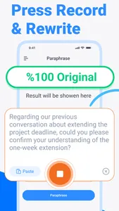 Paraphrase tool & Paragraph AI screenshot 1