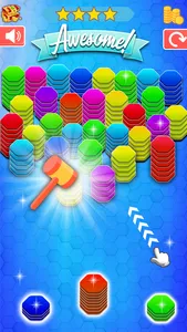 Hexa Sort Merge Puzzle Game 3D screenshot 0