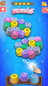 Hexa Sort Merge Puzzle Game 3D screenshot 2