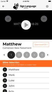 Sign Language Bible screenshot 1
