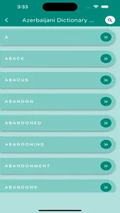 Azerbaijani Dictionary & Quiz screenshot 1