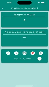 Azerbaijani Dictionary & Quiz screenshot 2