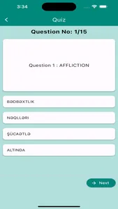 Azerbaijani Dictionary & Quiz screenshot 6