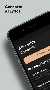 AI Lyrics App screenshot 0