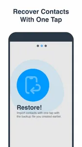 Restore My Contacts: Backup screenshot 2