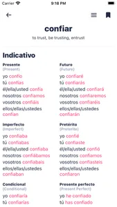 Spanish Conjugation & Verbs screenshot 0