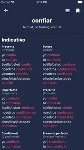 Spanish Conjugation & Verbs screenshot 2