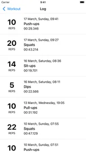 Workout Tracker & Log screenshot 3