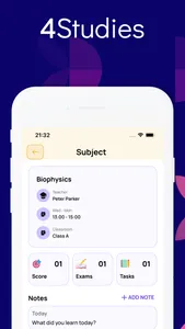 Organize your classes 4Studies screenshot 0
