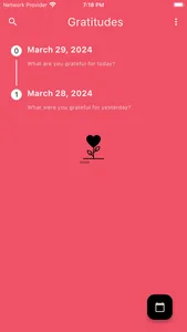 Gratitudes Journal screenshot 1