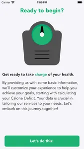 Calorie Deficit Calc & Counter screenshot 0