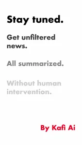 Kafi - News by AI screenshot 0