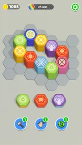 Hexa Stack Sort - Color Merge screenshot 1