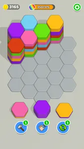 Hexa Stack Sort - Color Merge screenshot 4