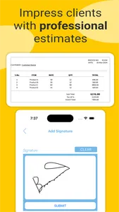 Invoice And Estimate Maker screenshot 1