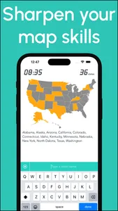 Geography Map Game: 50 States screenshot 1