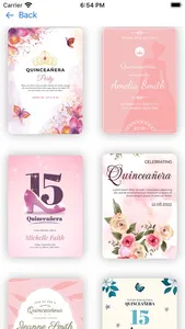 Quinceañera Invitation screenshot 1