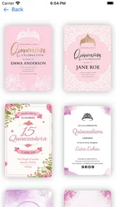 Quinceañera Invitation screenshot 2