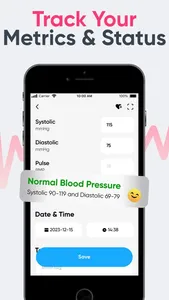 Blood Pressure Tracker Pro App screenshot 1