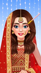 Indian Bridal Dress Up- Makeup screenshot 0