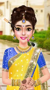 Indian Bridal Dress Up- Makeup screenshot 1