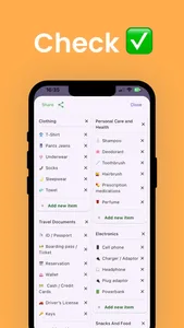 Packing Checklist Tracker screenshot 1