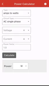 Electrical Calculator Plus screenshot 3