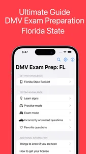 DMV Exam Prep (FL State) screenshot 0