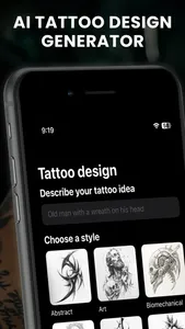Ink Flow: AI Tattoo Design screenshot 0