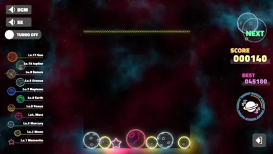 DROP PLANETS - Merge Puzzle screenshot 1