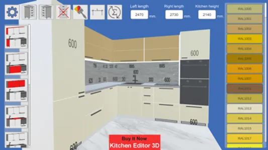 Kitchen Editor Line screenshot 5