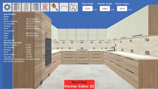 Kitchen Editor Line screenshot 7