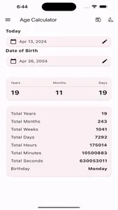Age Calculator Offline screenshot 0