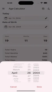 Age Calculator Offline screenshot 1