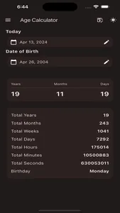 Age Calculator Offline screenshot 2