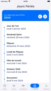 Vacances scolaires 2024-2025 screenshot 2