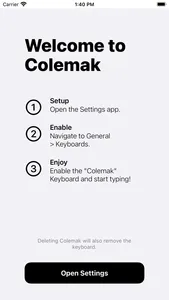 Colemak screenshot 0