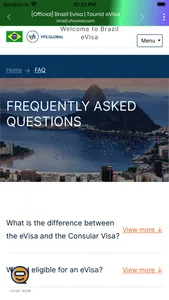 Brazil E-visa screenshot 0