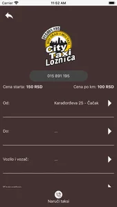 City Taxi Loznica screenshot 5