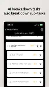 Proactive List screenshot 2