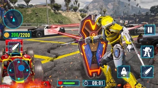Transform Robot 3D Robot fight screenshot 2