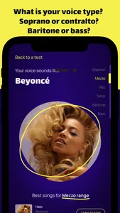 Vocal range celebrity test screenshot 0