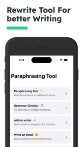 Paraphrasing: Reword with AI screenshot 1