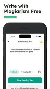 Paraphrasing: Reword with AI screenshot 3