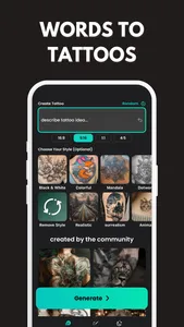 INK: AI Tattoo Generator & Art screenshot 1