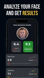 Looks max: face rating, mewing screenshot 1