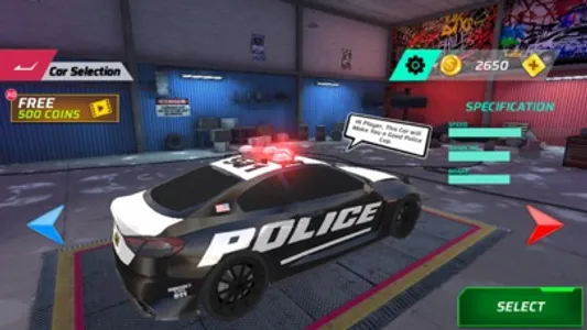 Fast Chase Street Cop Car Game screenshot 2